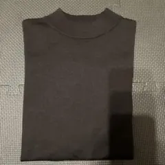 メリノブレンドモックネックセーター　ブラウン　S