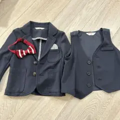 ダークグレー ジャケット ベストセット