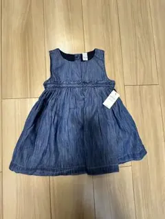 デニム ノースリーブ ワンピース 90cm