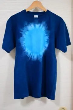 CROSS & STITCH Tシャツ ブルー タイダイ柄 Lのサムネイル