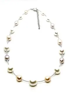 【高品質テリ最強】本真珠11mmナチュラルカラーパールネックレス一点限り特別価格