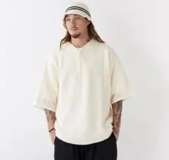 新品FAT◼️ SEAMBALLベースボールシャツ◼️オフホワイト 半袖シャツのサムネイル