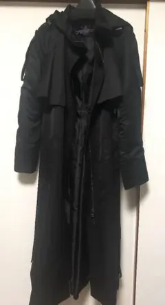 ruirue boutique 2wayフードロングトレンチコート （ブラック）