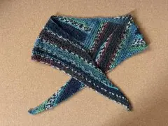 三代松様専用　オパール毛糸　ハンドメイド　ミニマフラー　ソフィースカーフ風