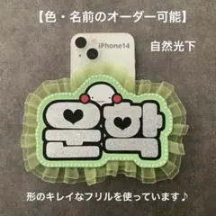 オーダーミニネームボード スマホ用 見て ミニネムボ LOOK 英語 蛍光