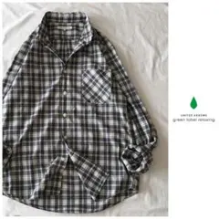 ◯ユナイテッドアローズ【洗える】チェック 長袖 シャツ ブラウス