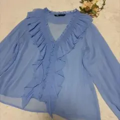 ZARA 水色長袖