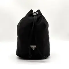 プラダ ハンドバッグ 巾着ミニポーチ 小物入れ ナイロン 黒 y2k 00s