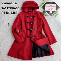 ヴィヴィアンウエストウッドレッドレーベル ダッフルコート オーブ総柄 赤 3
