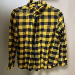 UNIQLO 長袖チェック柄シャツ 140