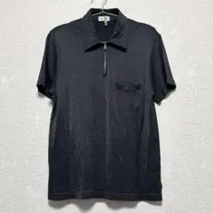 Paul Smith ハーフジップ ポロ 半袖シャツ 黒F 吸水性のサムネイル