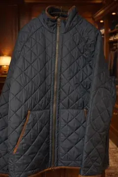 美品Polo Ralph Lauren M 冬 ネイビー キルティングジャケット