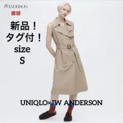 新品 タグ付✨UNIQLO+J♥️リネン ブレンド ラベル ワンピース S 