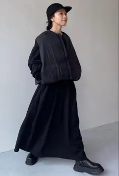 Wee9s スーパールーズライトスウェッティーワンピース ブラック