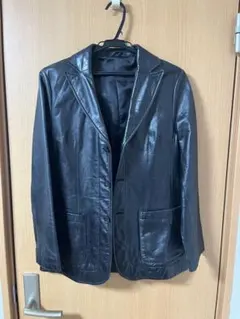 【美品】アダムエロペ 牛革製ジャケット Sサイズ相当 ブラック