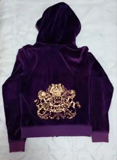 新品　ジューシークチュール　ベロアパーカー　セットアップ　ロゴ　ラインストーン JUICY COUTURE(ジューシークチュール) パーカー・フーディ