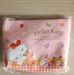 サンリオ　ハローキティ　花柄ポーチ
