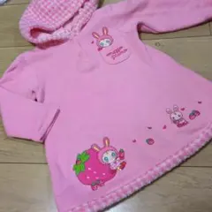 メゾピアノ　長袖　ベリエ　ボア　ワンピース　95サイズ