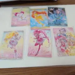 5弾　スイートプリキュア6枚　開封済　プリキュア　ウエハース　カード