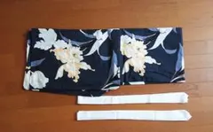 【クリアランスセール】オニユリ柄浴衣 腰紐2本付きセット(Free size)のサムネイル