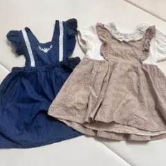 た*ぽ様 ワンピースセット　80 kid's zooのサムネイル