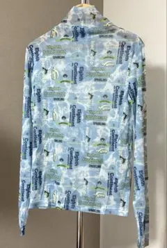 ロゴプリント長袖トップス　タートルネックストレッチインナー