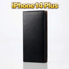 新品当日発送 iPhone 14 Plus 手帳型 ケース レザー ネロ B5