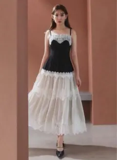 Her lip to Isadora Tulle Cami Dress 黒 S - メルカリ