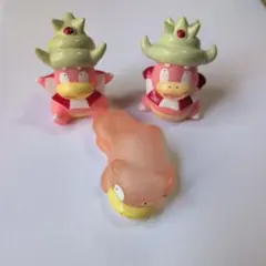 ポケモン　指人形　　レア　レトロ クリア ヤドンとヤドキング セット