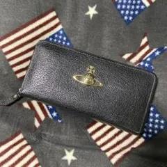 Vivienne Westwood 長財布 ラウンドファスナー ブラック