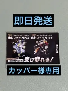 ポケモン SV 色違いミライドン コライドン カード ②