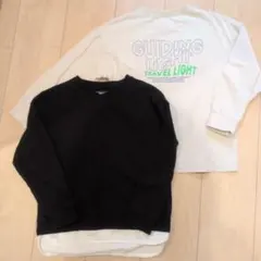 GLOBAL WORK　長袖Tシャツ　130　ブラック　グレー　まとめ売り