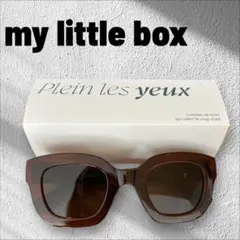 Plein les yeux ブラウンキャットアイサングラス マイリトルボックス