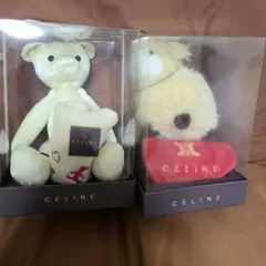 CELINE　チャームベア　ぬいぐるみ CELINE - ❤️セリーヌ❤️限定✨テディベア ブラゾン柄チャーム