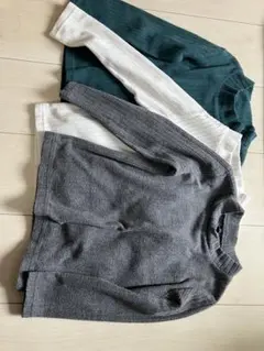 UNIQLO リブハイネック110cm 3色セット