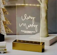 LEDライト付きアクリルスタンド Very Merry