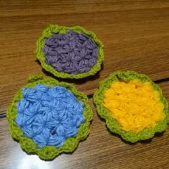 ハンドメイド アクリルたわし 3枚セットのサムネイル