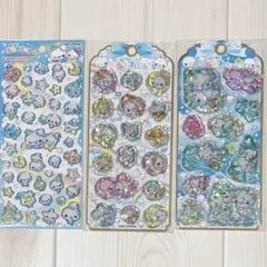 ぷくぷくあわわちゃん　シール　ウォーターインシール　キャンディグリッターシール