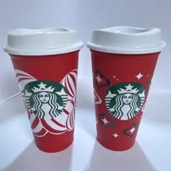 ⭐︎アメリカ スターバックス ホリデー限定カップ 473mL 16oz２個