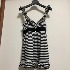 ボーダー柄 フリルキャミソールのサムネイル