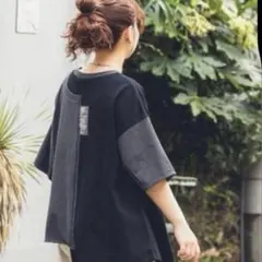 美品❣️niko and...❣️ニコアンド❣️ナニコレリメイクTシャツ❣️のサムネイル