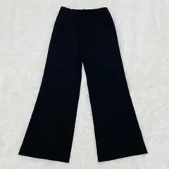 ジーユー　ロクトラウザー　ワイドパンツ　ブラック　【M】　フレア　レディース