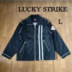LUCKY STRIKE ラッキーストライク　ナイロンジャケット　ブラック　L