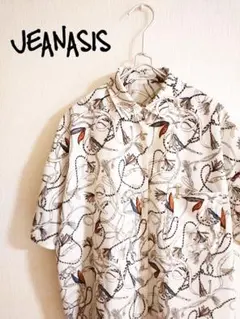 D221708 JEANASIS 総柄 半袖シャツのサムネイル