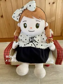 おしゃべりみーちゃんの洋服セット　モノトーンドットのサムネイル