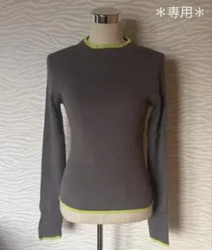 【Bonjour Sagan】配色デザインリブニット