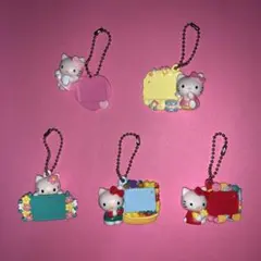 【レトロ・激レア】SANRIO ハローキティ プリクラ キーホルダー 5種