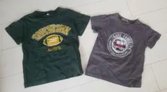 フットボールデザインTシャツ2枚セット