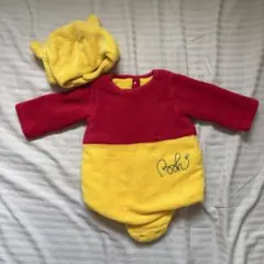 プーさんロンパースと帽子セット（70-80）