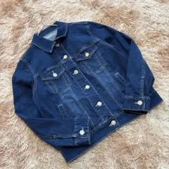 コルザ（M）デニムジャケット Gジャン インディゴ ウォッシュ加工 ショート丈